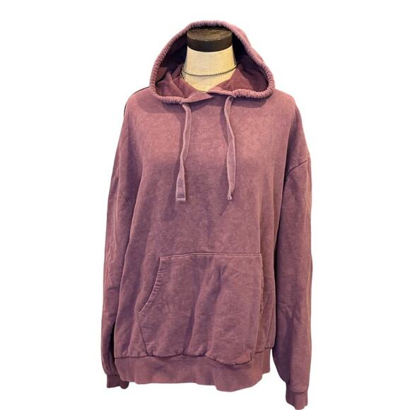 ASOS Sweaters - ASOS Design Plum Hoodie Sweatshirt Top Shirt 100% cotton Women Size 6